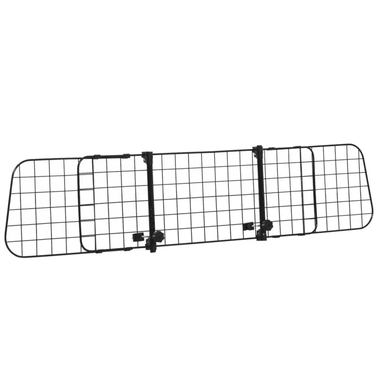 Adjustable Car Dog Barrier – Black, 91–152cm