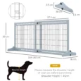 Adjustable Freestanding Dog Gate – Blue Grey, 104–180cm