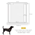 Auto-Closing Mesh Pet Gate – White, 75–82cm