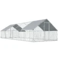 Walk-In Poultry Run with Covered Section – 3 × 8m