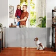 Retractable Mesh Dog Gate for Openings up to 180cm – Grey