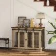 Dog Crate Furniture Large and Small Dogs – Oak tone