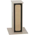 Cat Scratching Column with Top Perch and Replaceable Board – Oak, 63cm