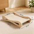 Raised Sisal Cat Scratching Lounger – Cream, 60cm