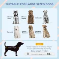 Wooden Dog Kennel with Removable Floor for Large Dogs, 106.5H x 110W x 98D cm – Grey and black