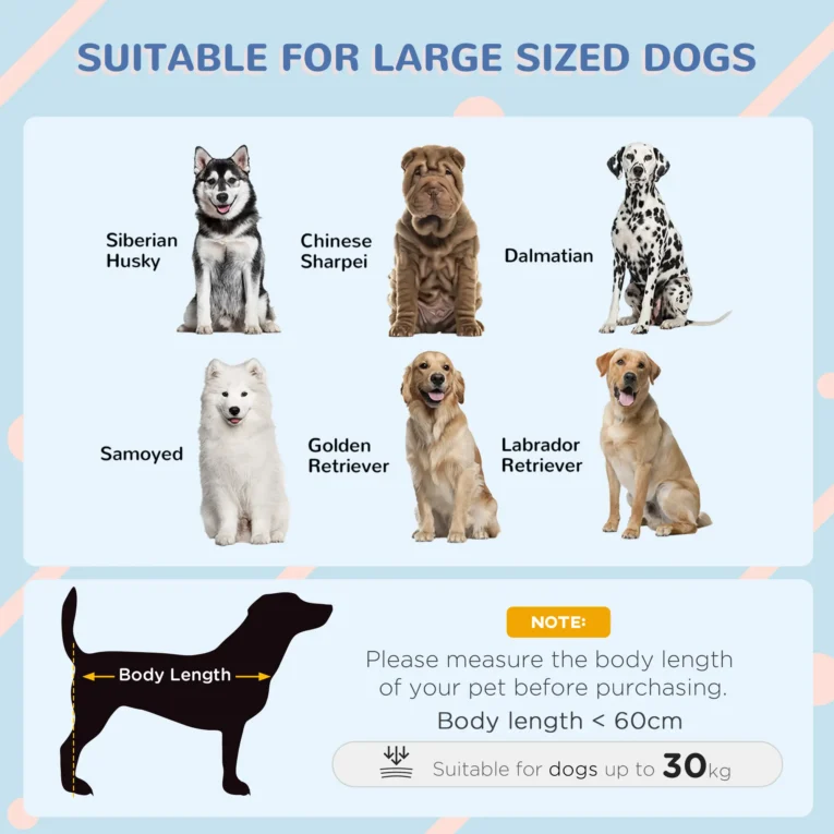 Wooden Dog Kennel with Removable Floor for Large Dogs, 106.5H x 110W x 98D cm – Grey and black