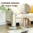Corner Cat Scratching Post with Sisal Pad – Grey, 56cm