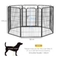 Heavy Duty Puppy Playpen 8 Panels – Speckled Grey