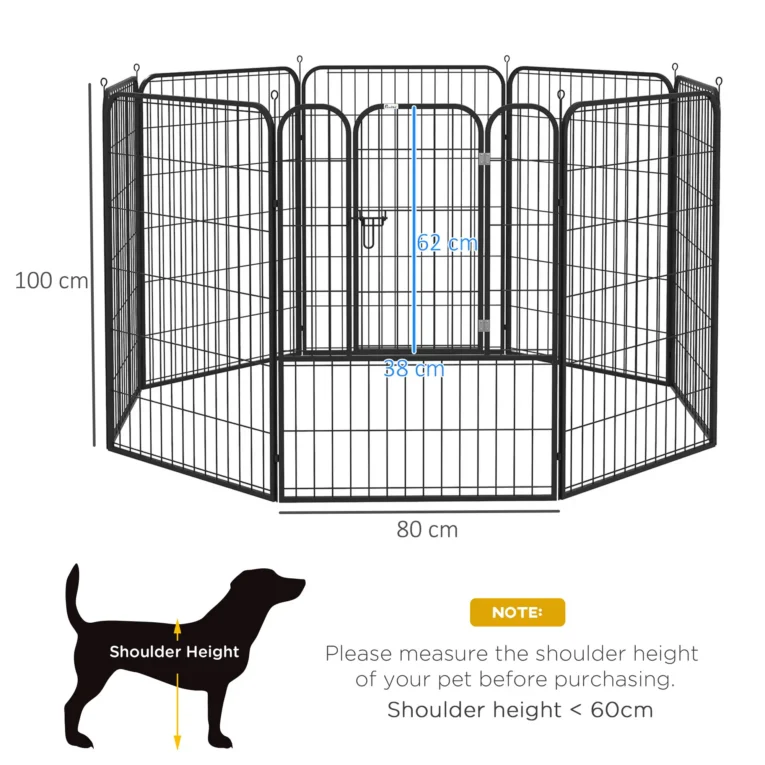 Heavy Duty Puppy Playpen 8 Panels – Speckled Grey Heavy Duty Puppy Playpen 8 Panels – Speckled Grey