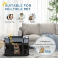 Folding Fabric Pet Playpen – Grey, 74cm