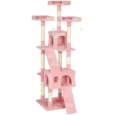 Cat Tree Scratching House Play Centre 173cm – Pink