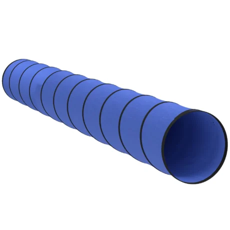 Foldaway Dog Agility Tunnel with Carry Bag &ndash; Blue, 5m