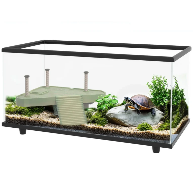 Glass Turtle Tank with Basking Platform and Drain Hose – 50L Glass Turtle Tank with Basking Platform and Drain Hose – 50L