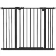 Adjustable Metal Dog Gate 74-100cm – Black
