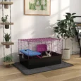 Small-Pet Habitat with Ramp 71x46cm – Black