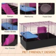 Small-Pet Habitat with Ramp 71x46cm – Black