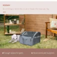 Folding Soft-Sided Pet Carrier – Grey, 41cm