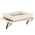 Adjustable Radiator Cat Hammock with Cushion – Cream, 50cm