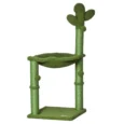 Cactus Cat Tower with Hammock – Green, 96cm