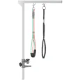 Adjustable Pet Grooming Arm with Clamp and Loop – Silver