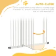 Tall Dog Gate with Extension – White, 94cm High