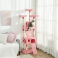Cat Tree Scratching House Play Centre 173cm – Pink