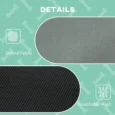 Elevated Dog Bed Cot with Canopy 61x46cm – Grey, Black
