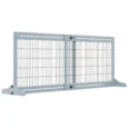 Adjustable Freestanding Dog Gate – Blue Grey, 104–180cm