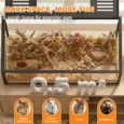 Metal Hamster Habitat with Clear Panels and Opening Top – 100cm