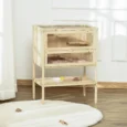 Wooden Hamster Cage Natural 60x40x80cm – Natural wood