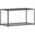 Metal Hamster Habitat with Clear Panels and Opening Top – 100cm