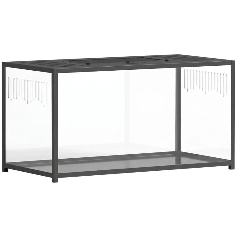 Metal Hamster Habitat with Clear Panels and Opening Top – 100cm