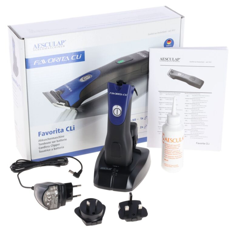 Aesculap Favorita CLi Cordless Pet Clipper – Midnight Blue, 2 Batteries Aesculap Favorita CLi Cordless Pet Clipper – Midnight Blue, 2 Batteries