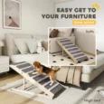 Adjustable Wooden Pet Ramp with Carpet Surface – Four Heights