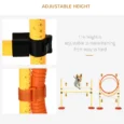 Portable Dog Agility Equipment with Adjustable Hurdles – Yellow