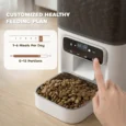 Programmable Automatic Cat Feeder with Voice Recorder – White, 4.5L
