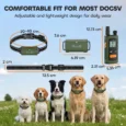 Dog Training Collar IPX7 Rechargeable – Green