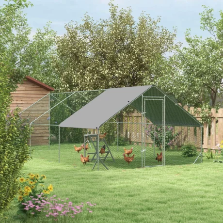 Chicken Run with Activity Shelf – 3 × 6m