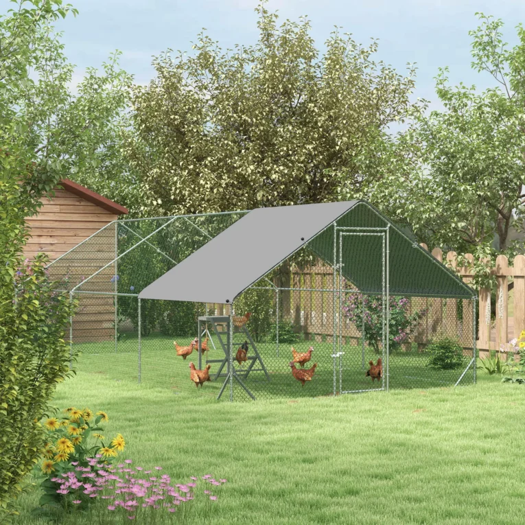 Chicken Run with Activity Shelf – 3 × 6m
