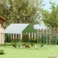 Chicken run 300W x 400D x 195Hcm – Silver tone