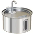 Stainless Steel Cat Drinking Fountain – 2.5L with Level Window