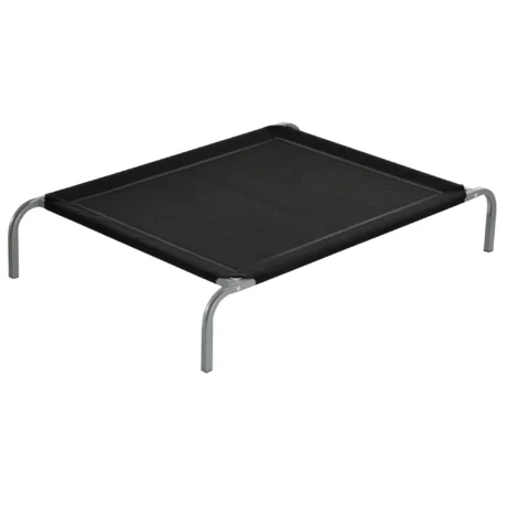 Raised Mesh Dog Bed – Black, 110cm
