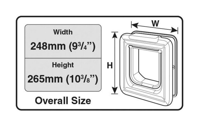 Cat Mate Elite Super Selective Cat Flap – White