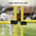 Four Adjustable Dog Agility Jumps – Orange and Yellow