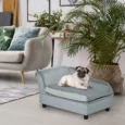 Pet Sofa with Under-Seat Storage – Light Grey, 76cm