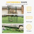 8-Panel Pet Playpen Medium Dogs Indoor Outdoor 80cm – Green