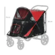 Clear Pet Stroller Rain Cover with Rear Access – Selected Models