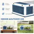 Tortoise Habitat Solid Wood 91×60.5x32cm – Blue
