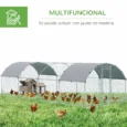 Large Walk-In Steel Poultry Run with Covers – 7.6 × 2.8m