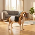 Dog Nappies Male L 62-80cm Waist – White